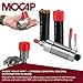 MOCAP Red Round Vinyl Caps - Thread Protector - Chair & Desk Legs Protectors - Flexible Vinyl Plastic End Cap for Pipe, Tubes, Industrial, Home Use & More - Made in USA (1.75