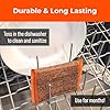Heavy-Duty Steel Wool Scrubber Sponges 4 Pack – Stainless Steel Cleaning Pads for Dishes, Pots, Pans, Grills & Ovens – Durable Multi-Surface Kitchen Scrubbing Tools for Tough Grease & Burnt Food #4