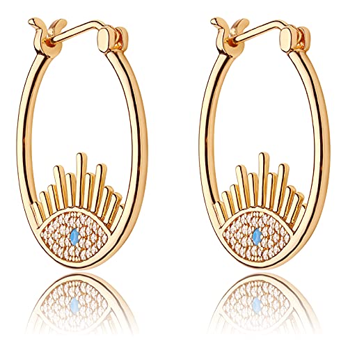 WEARON 14K Gold Plated Huggie Earrings for Women Personality Simplicity Twisted Chain Hoop Earrings Hypoallergenic Designer Ear Rings Fashion Jewelry Hollow Out Earrings