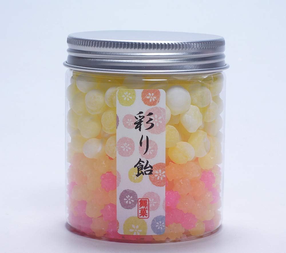 Crystal series KONPEITO & Soda candy 2 layers Japanese Candy with Bottle Container (Cosmos & Lemon soda)