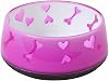 Dogit Non-Skid Dog Food and Water Bowl, Pink – BPA-Free Dish with Cute Hearts and Bones Design, Dishwasher Safe Pet Bowl, 4.9” Diameter, 10.1 fl. oz. Capacity – Durable & Stylish Bowl