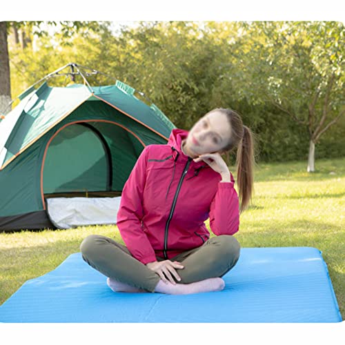 Colchón Inflable Autoinflable Almohadilla para Dormir Resistente al Agua Azul 74.8x51.2 pulg con Espuma de 2 Pulgadas para Camping Exterior miniatura 7
