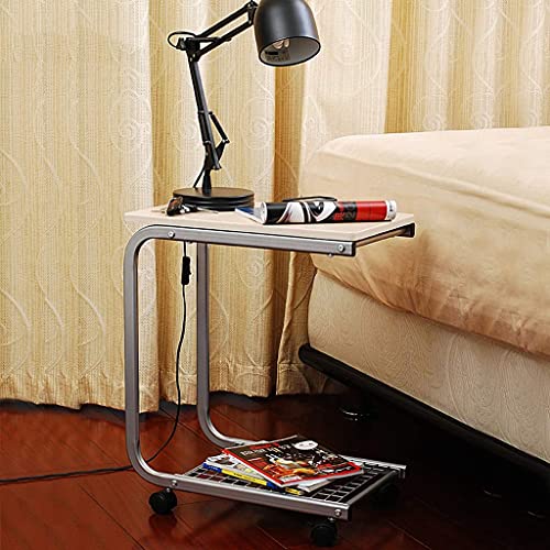 Table de cafe mobile en fer pour ordinateur et canape