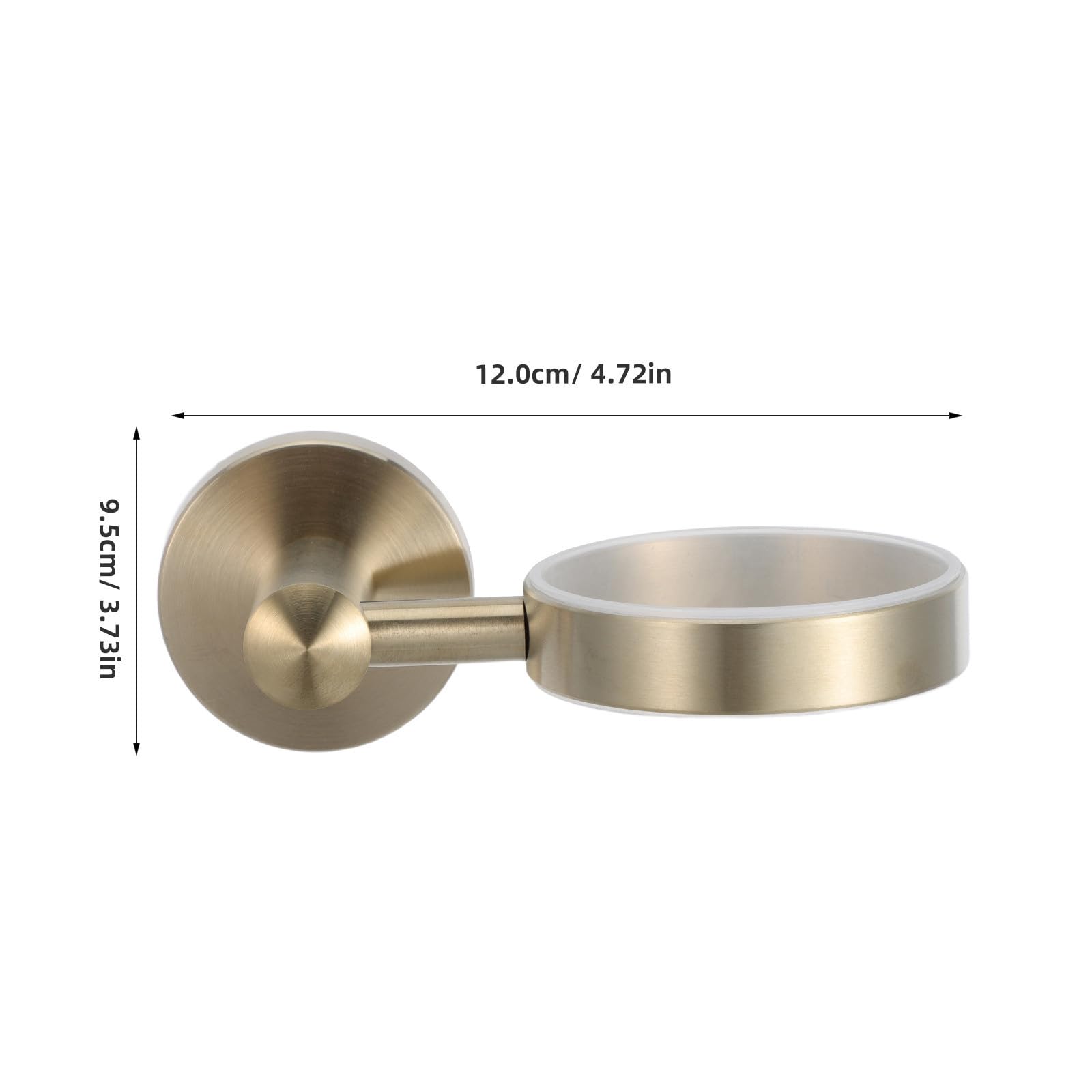 Luxshiny Portacepillos de Dientes para Baño Diseño Montado en Pared, Acero Inoxidable y Vaso de Vidrio Esmerilado, Almacenamiento Multifuncional y Ahorro de Espacio