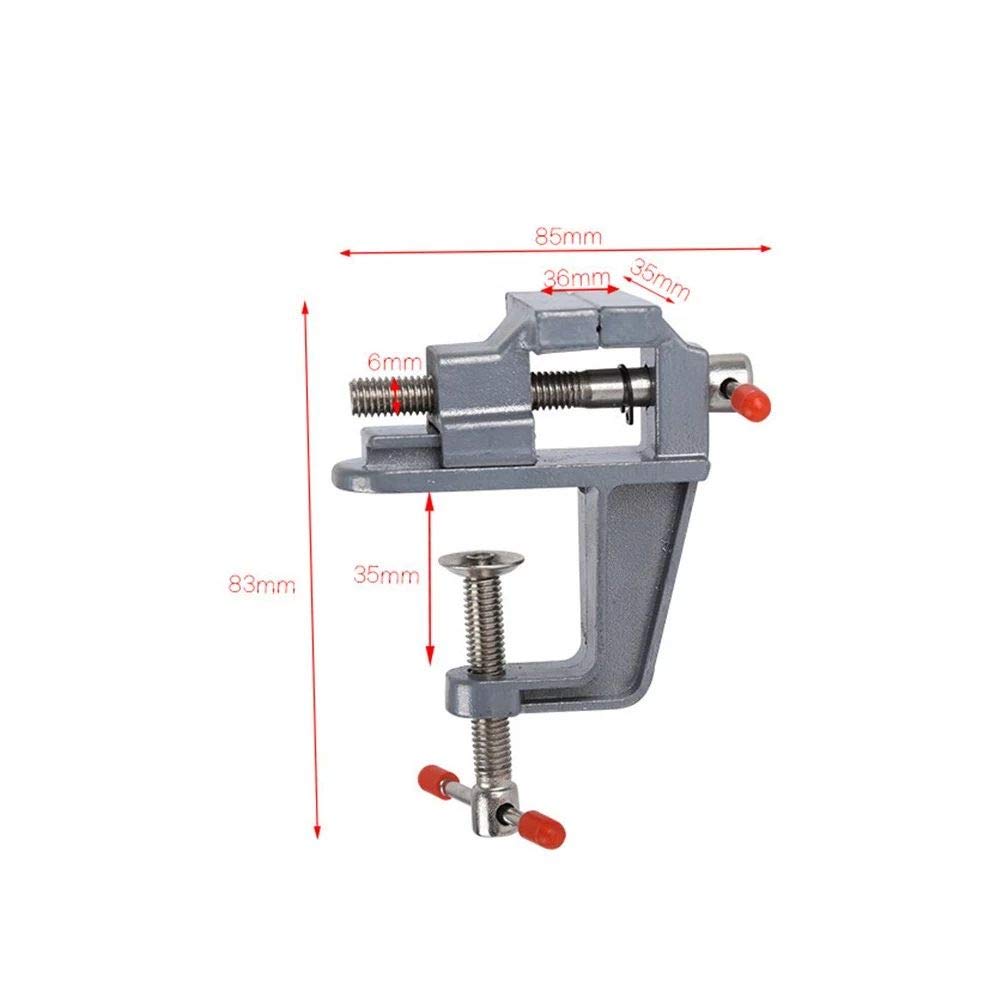 Aluminum Miniature Small Hobby Clamp On Table Multi-Functional Mini Tool