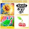 Dunzoom 200 Sheets Watercolor Paper Bulk 6 Sizes White Water Color Paper Cold Press 250 GSM Watercolor Papers Artist Painting Craft Art Supplies 9'' x 12'' 8'' x 10'' 8''x8'' 6''x 6'' 5''x7'' 4''x6'' #4