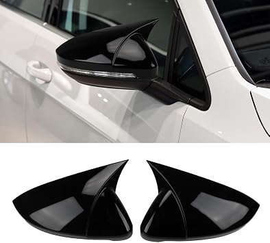 XITER Rear View Side Mirror Cover Side Mirror Cap Suitable For Volkswagen 2019-2025 Jetta/Jetta GLI,Glossy Black