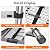 Telescoping Ladder 14.5 FT Stainless Steel Extension Ladder with 2 Detachable Hooks, Portable Multi-Purpose Collapsible Telescope Ladder for Home,RV,Outdoor Work,330lbs Max Capacity