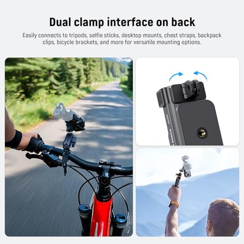 Image of NEEWER Basics Magnetic Mount Compatible with DJI Osmo Pocket 3 Xtra Muse | Gimbal Action Camera Stand, Accessories Expansion Adapter, Plastic Bracket for Battery Grip NEEWER M21 Fill Light, AC024