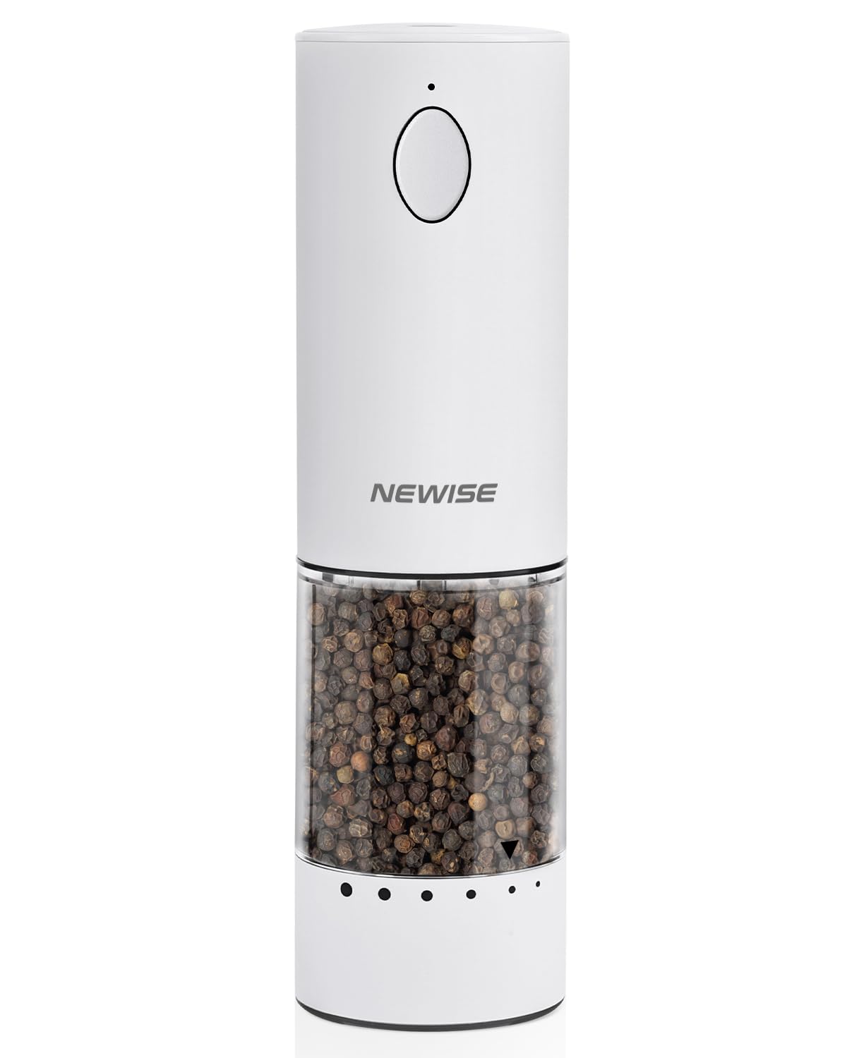 Electric Salt and Pepper Grinder Rechargeable With Light, Automatic & Adjustable Coarseness, House Warming Gifts New Home, Stainless Steel, White Electric Salt and Pepper Grinder Rechargeable With Light, Automatic & Adjustable Coarseness, House Warming Gifts New Home, Stainless Steel, White