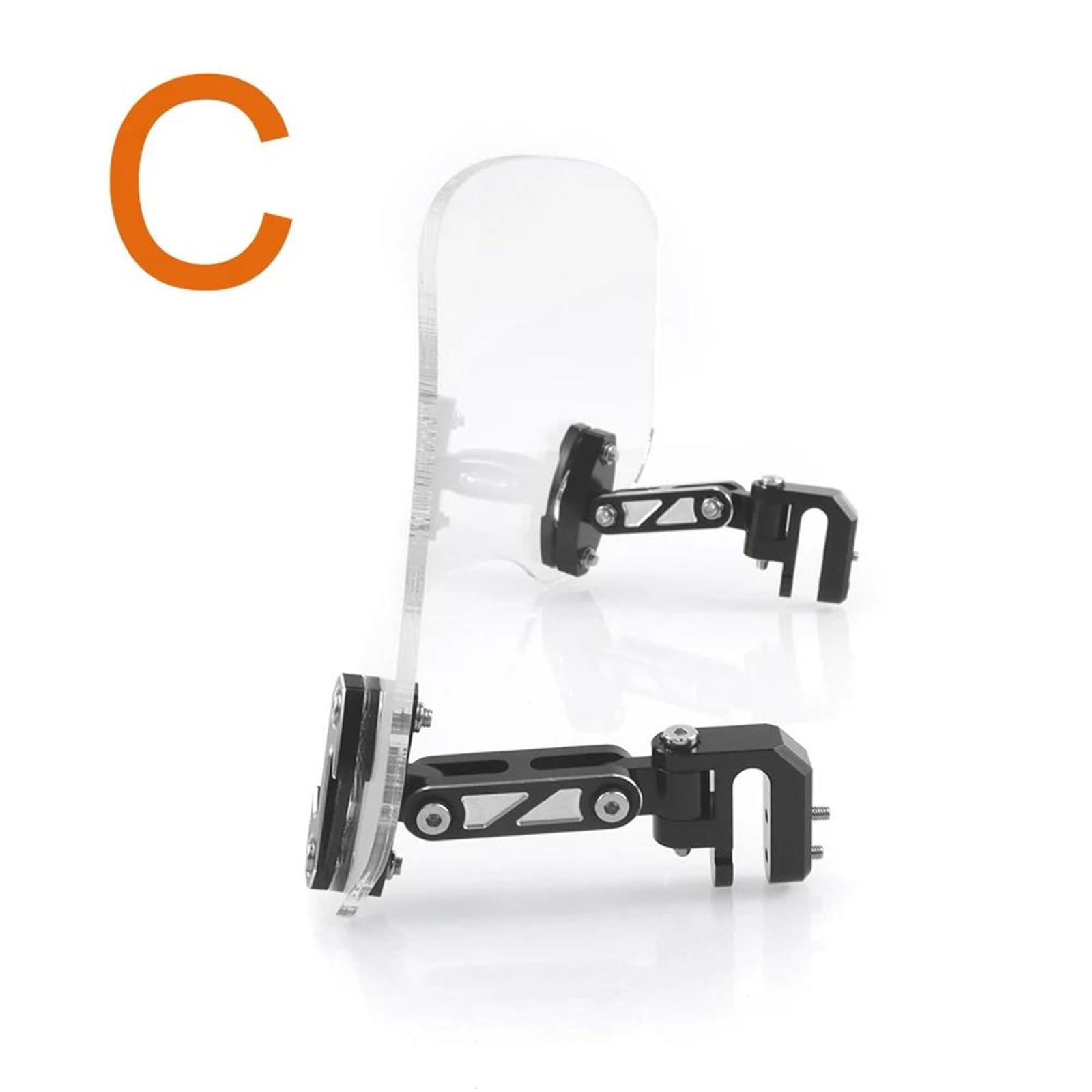 Copertura Per Parabrezza Moto Per BMW R1200GS Adventure 2009 F800 GS F650GS K 1200 S 800GS Estensione Parabrezza E Deflettori Del Vento Cupolino Paravento(Titanio,X-6)