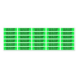 Please Call 48 Hours Ahead for Rx Refill – Veterinary Label Stickers – 1.63 x 0.38 Inch for Prescription Labels Veterinary Instruction Labels Medication Stickers – Green, Adhesive – 1 Pkg, 300 Labels