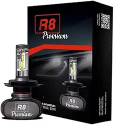 Kit Lâmpada LED Premium H4 6500K 4000 Lumens JR8 - JH0R8PH4