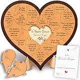 Stofinity 5 Year Anniversary Wood Gifts For Him Her - 5th Anniversary Marriage Gifts For Wife Husband, Wooden Wedding Gift For For Fifth Anniversary