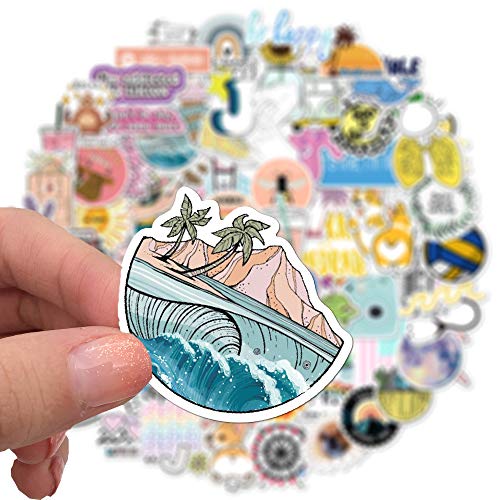 Stickers for Water Bottles 50 pcs Vsco Stickers for Laptop Luggage Scrapbook Stickers Pack Cute Aesthetics Stickers for Teens Girls (100pcs-Style -B)