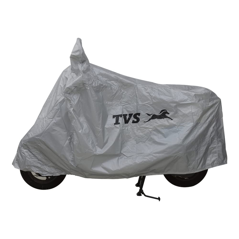 TVS UV Protection & Dustproof & Water Resistant,for All Weather scooty Cover (Color:Silver)