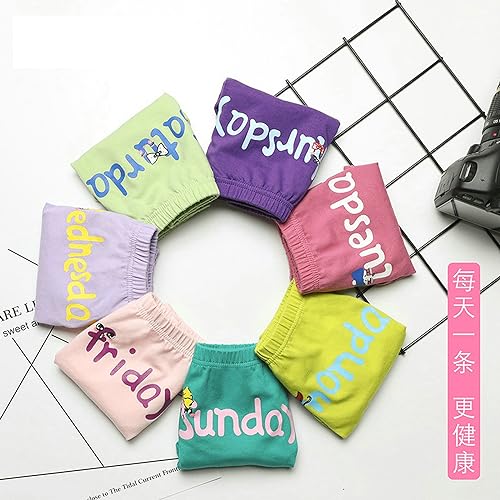 SywzX&xfybz Toddler Girl Underwear Kids Panties Little Baby Briefs Days of The Week Underpants Size 2-5 Years3