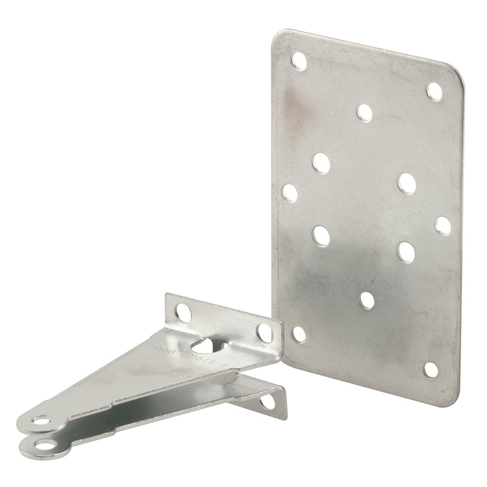 Prime-Line Produkty K 5072 Wspornik ościeżnicy z płytą, 5-1.3 cm x 10.2-0.2 cm, konstrukcja stalowa, wykończenie młyna od Prime-Line Products