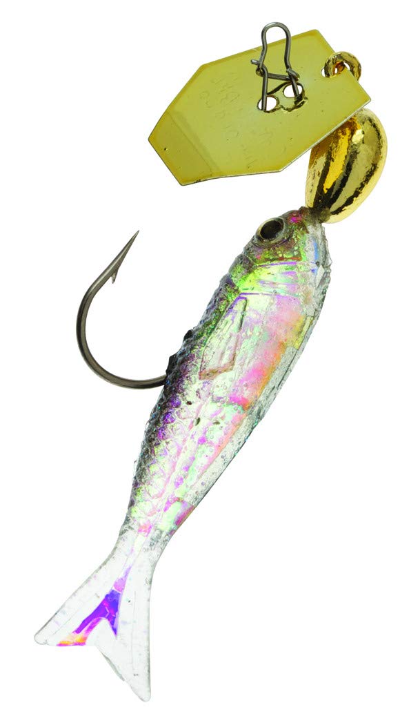 Z-Man Flashback Mini Chatterbait, Gold/Black, 1/8-Ounce