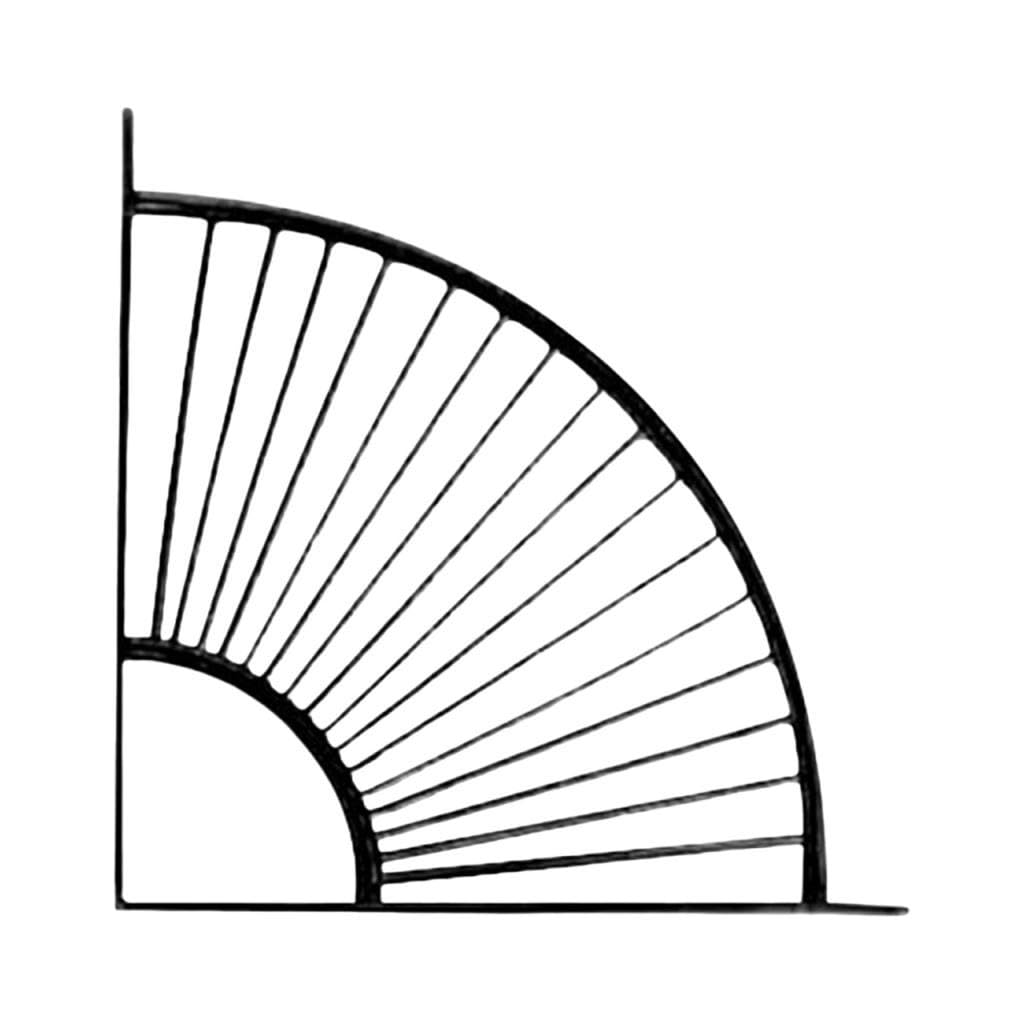 Bnf® Wall Shelf Bracket Wall Partition Storage Fan Shaped for Office Home Kitchen Black|Home & Garden|Furniture|Bookcases-image-24