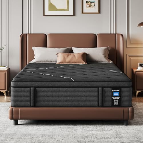 Extra Firm Mattress 14 Inch Queen Size - Thick Foam Edge & Multi-Layer Luxury Foam for Back Pain Relief, No Sagging Hybrid Mattress for Heavy People Couples Seniors, Motion Isolated, Fiberglass-Free