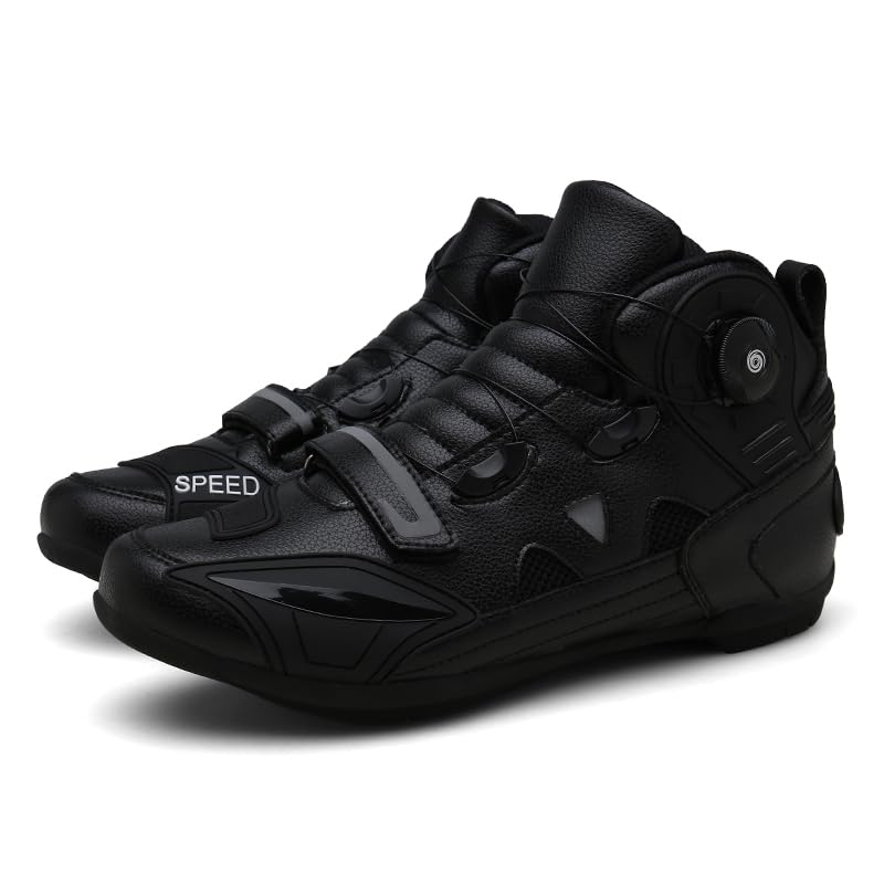 Motorcycle Boots Reinforced Riding Shoes ATOP Closure System Breathable Comfortable Anti-Slip Motorcycle Shoes
