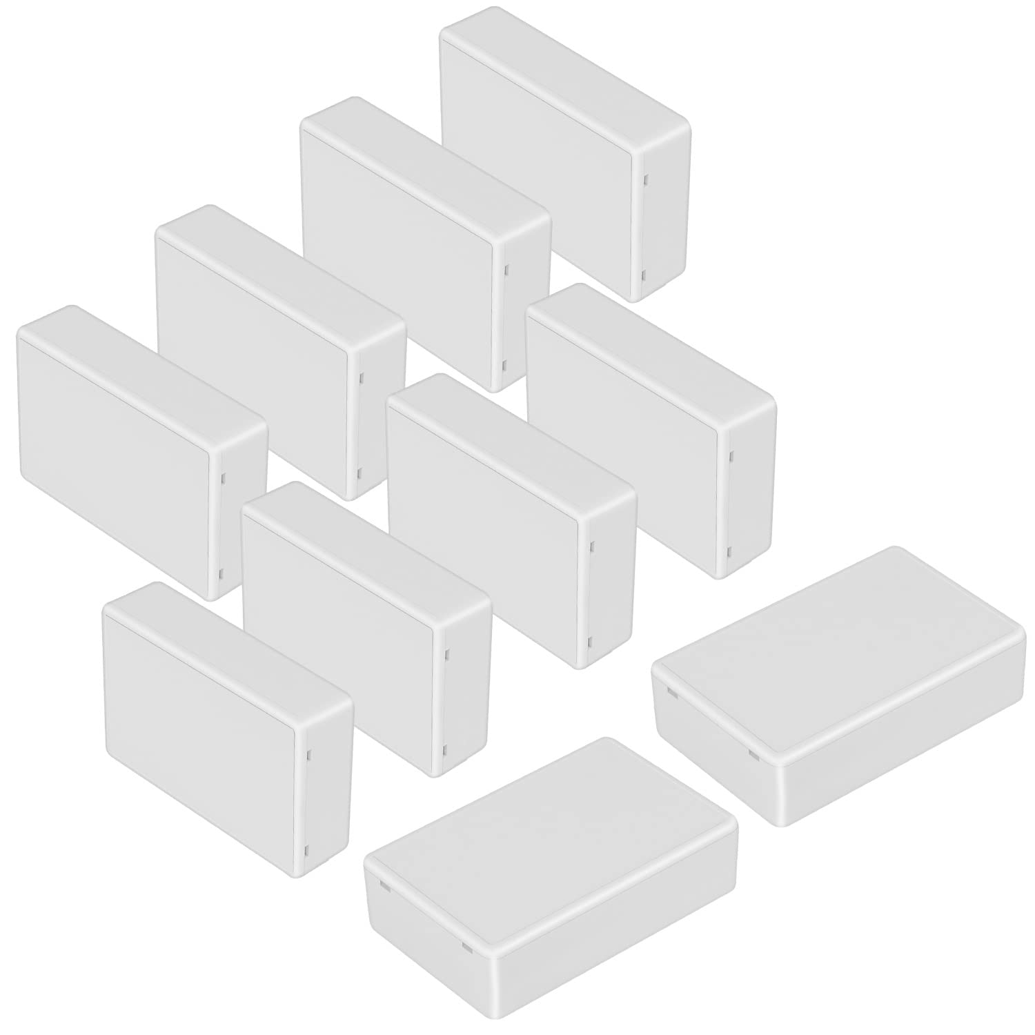 Boîte dérivation plastique ABS LeMotech petit boîtier projet électronique blanc 100x60x25mm - 8