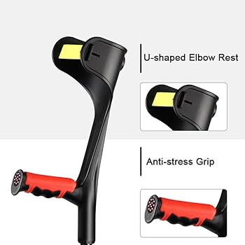 ［ 高機能］折り畳み松葉杖 Amazon.co.jp: 大人用折りたたみ松葉杖、10段階高さ調節可能な