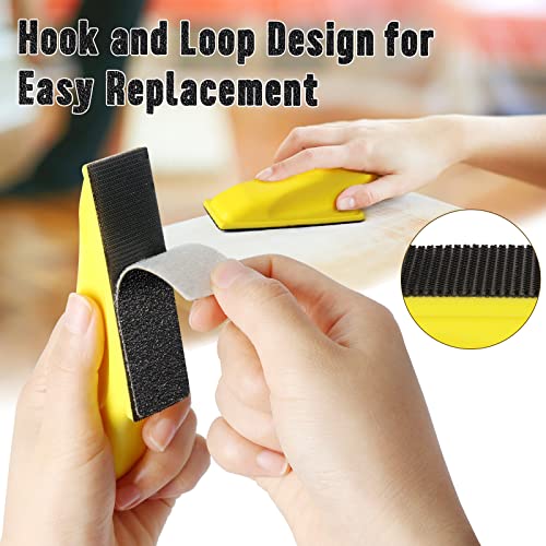 71 Pieces 40-10000 Grit Wet and Dry Sandpaper, GOH DODD Micro Detail Sander Kit, Mini Hand Sanding Block with Hook and Loop Sand Paper for Woodworking Tight Narrow Spaces Auto Metal Glass Resin 4 71 Pieces 40-10000 Grit Wet and Dry Sandpaper, GOH DODD Micro Detail Sander Kit, Mini Hand Sanding Block with Hook and Loop Sand Paper for Woodworking Tight Narrow Spaces Auto Metal Glass Resin - Image 4