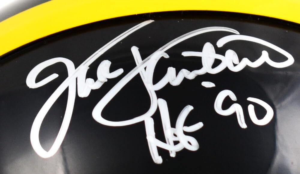 Ham Lambert Russell Autographed Pittsburgh Steelers Mini Helmet-Beckett W Holo