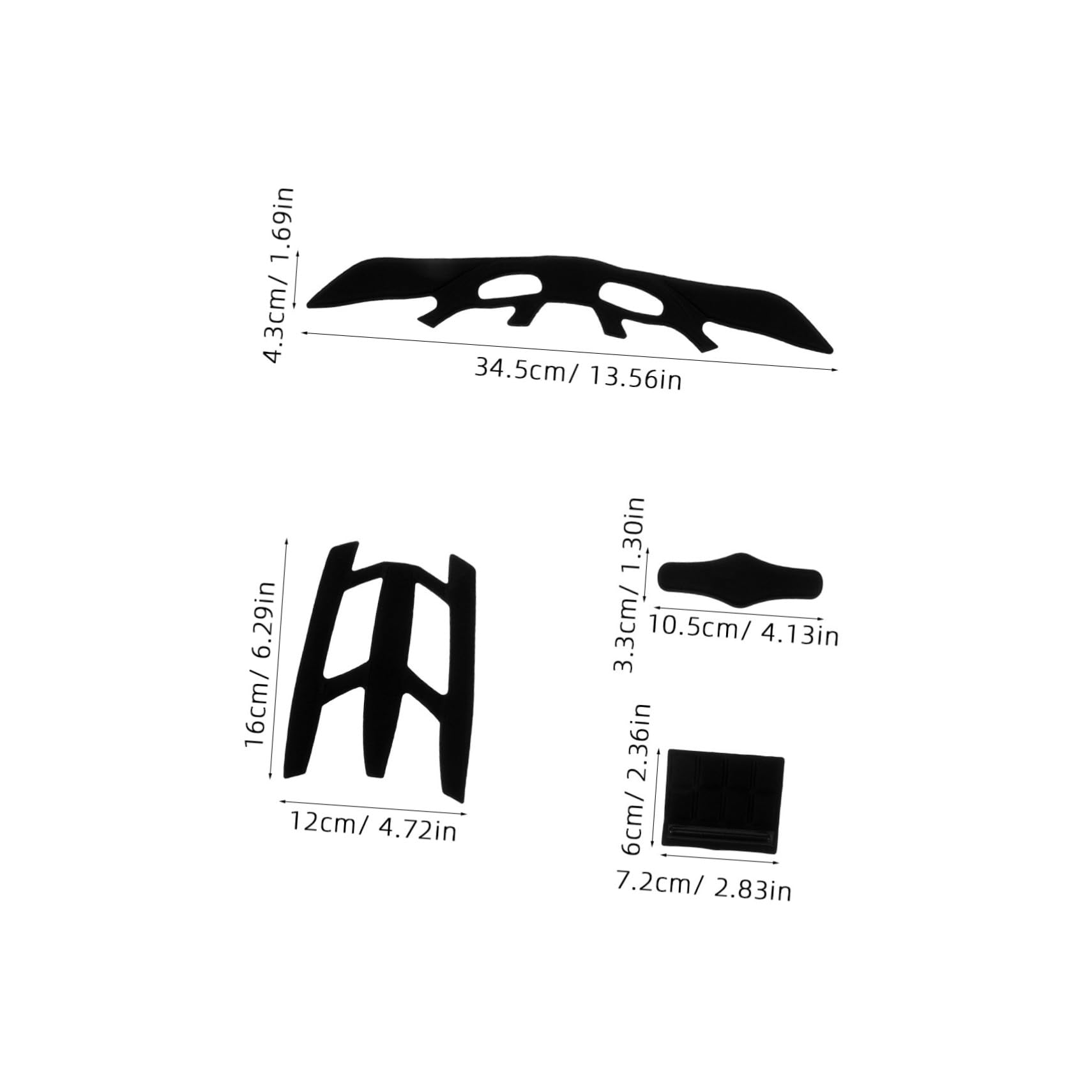 Sosoport Cycling Helmet Sponge Pads Replacement Set of 088 Comfortable Breathable Sturdy Sponge Material Easy Install for Mountain Biking Gear