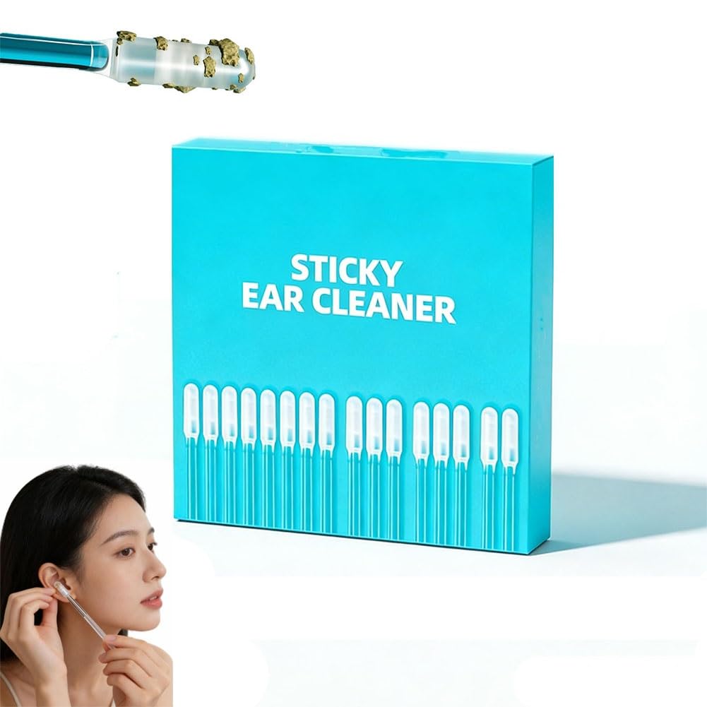 Sticky Ear Cleaning Sticks Gentle Visible Ear Care Sticky Cleaning Stick Reusable Wax Remover Tools Earwax Removal Adhesive