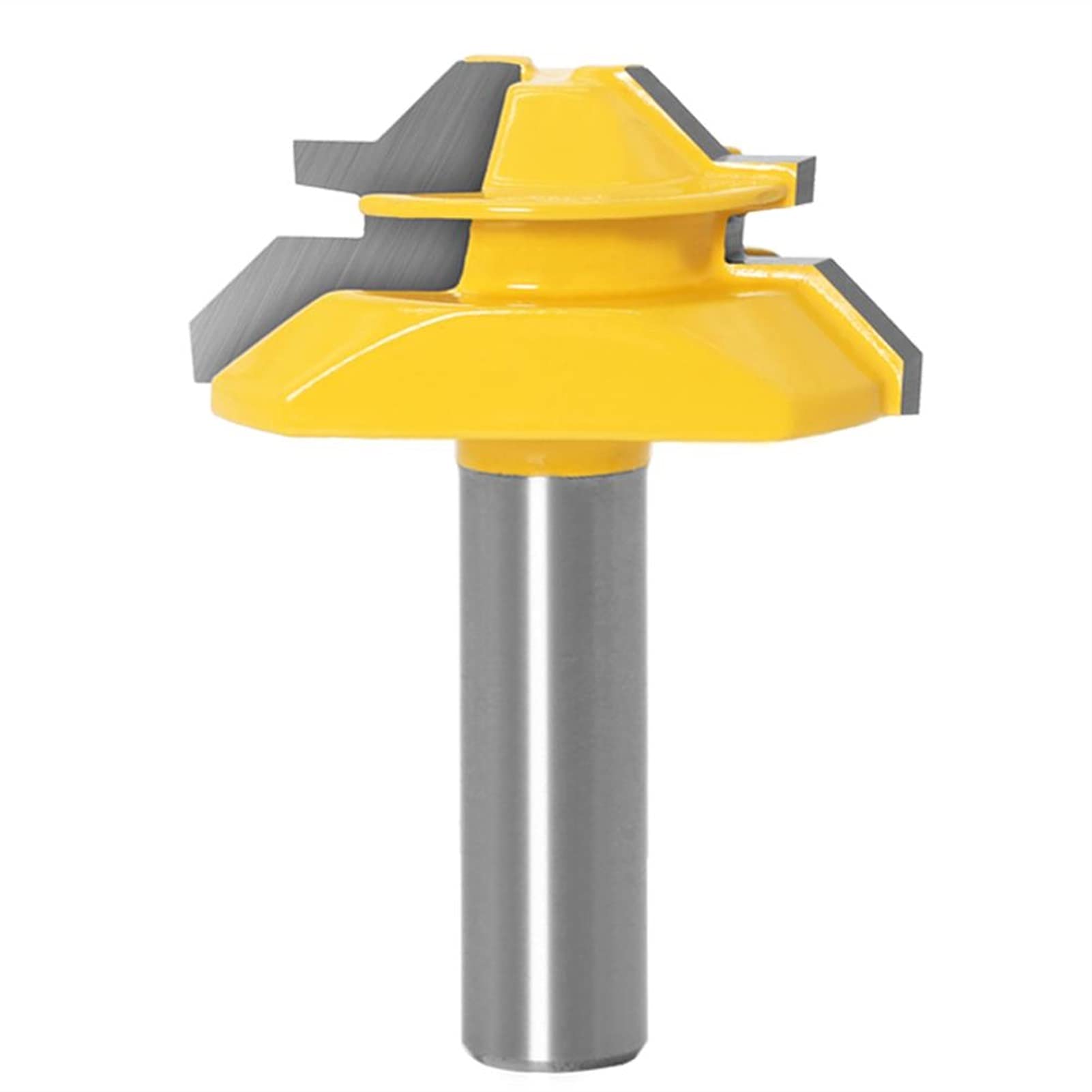 1/3 Sztuk 45 Stopni Router Bit Ustawianie narzędzi do obróbki drewna frezowy frez Frezy trzpieniowe JIYAMI'EN EL (Size : 12.7X69mm)