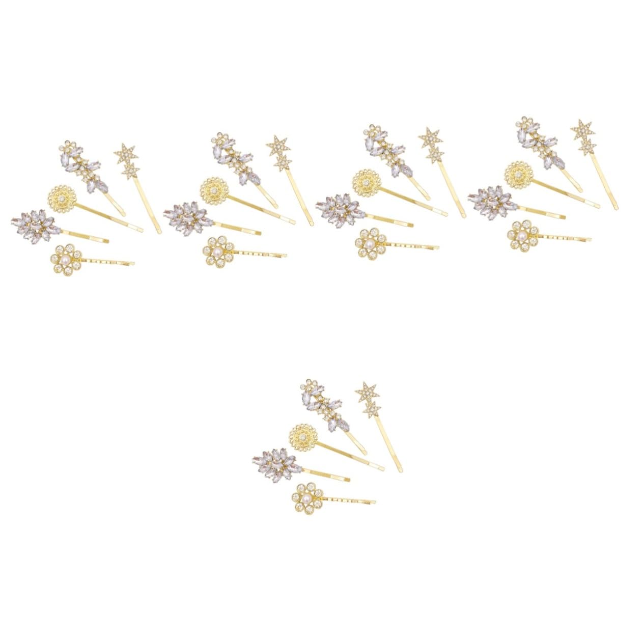 minkissy 25pezzi Fermagli Per Con Strass Accessori Eleganti Per Donne e Ragazze Per Matrimoni e Occasioni Speciali
