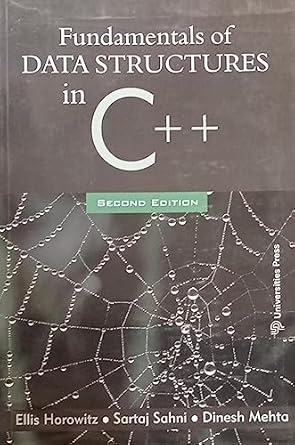 Amazon.in: Buy Fundamentals Of Data Structures In C++ By Ellis Horowitz ...