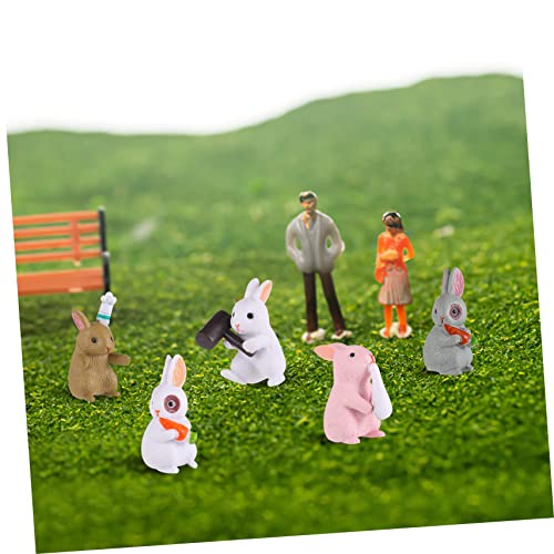 TOYANDONA 24 Peças Coelho Brinquedo De Pelúcia Frango Recheado Animal Do Zodíaco Chinês Coelhinho Da