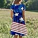 American Flag Dress for Women Independence Day Graphic Maternity Fashion Casual Festival Stars Stripe O Neck 4th of July Outfit Vestidos De Verano para Mujer 2025