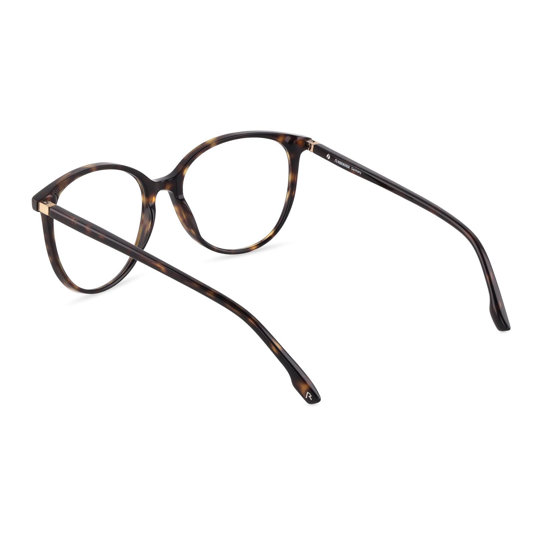 Rodenstock Brille mit Sehstärke für Damen optional mit Sonnenbrillentönung oder Blaulichtfilter, Rund, gefertigt aus Acetat (inklusive Brillenetui)