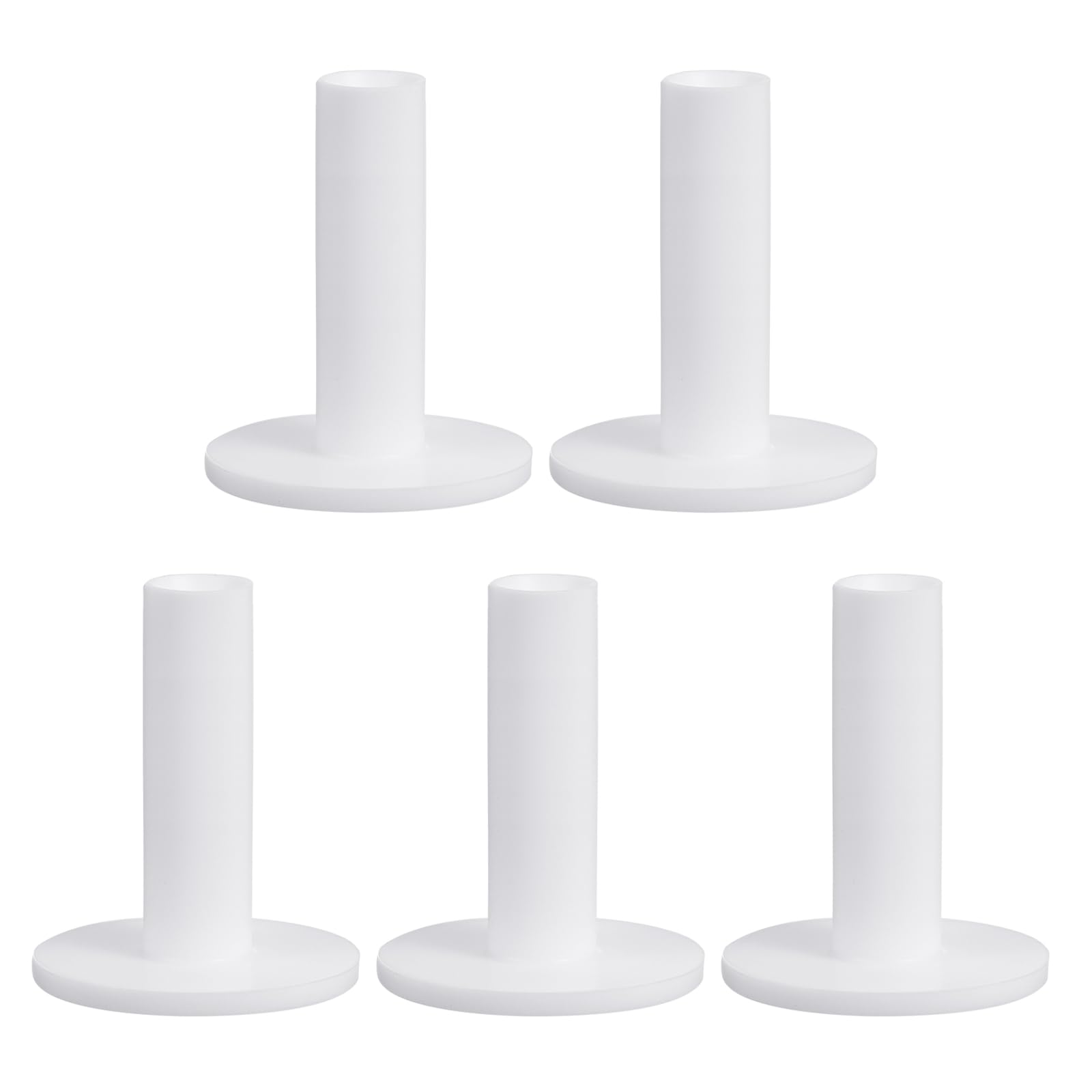 PATIKIL 3 Inch Rubber Golf Tees, 5 Pack Tall Practice Training Driving Range Tees Stable Ball Holder for Outdoor Indoor Hitting Mat, White
