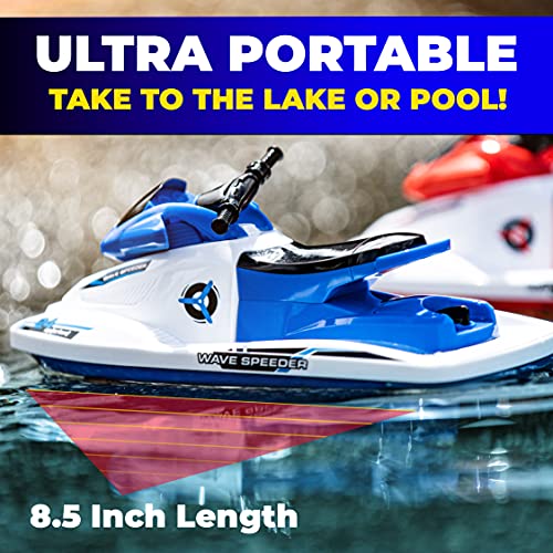 image for Force1 Wave Speeder RC Boat for Kids - Remote Control Boat for Pool Wa