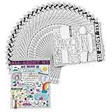Fun Express All About Me Poster - 30 Color-Me Activities - Kids Educational Posters, Preschool, Student of the Week and Elementary Classroom
