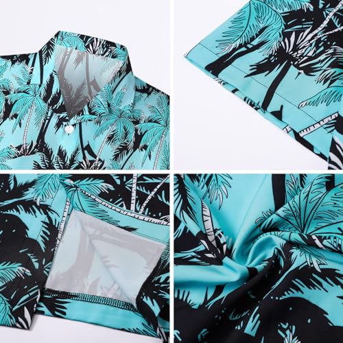 Image of SANGTREE 3 Piece Boy Outfits Short Sleeve Shirt and Shorts Set Beach Vacation Summer Clothes, 3 Months - 9 Years