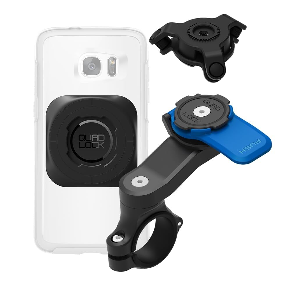 Quad Lock Handlebar Mount ＆ バイブレーションダンパー Amazon.com: Quad Lock Handlebar Motorcycle Phone Mount Kit