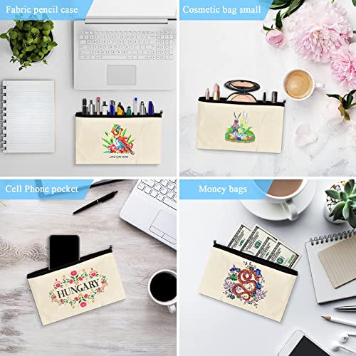 Pinsheng 12 Pcs Astuccio in Tela Bianco con