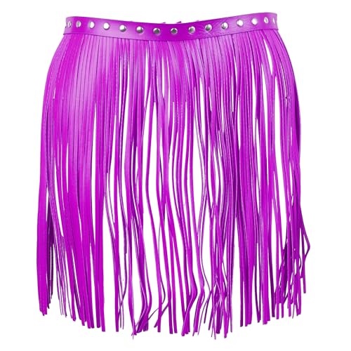 Women's Body Harness Fashion Leather Belt Punk Leather Belt Tassel Skirt Adjustable Gothic Carnival Halloween Dance Costume