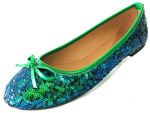 Shoes8teen New Womens Sequins Ballerina Ballet...