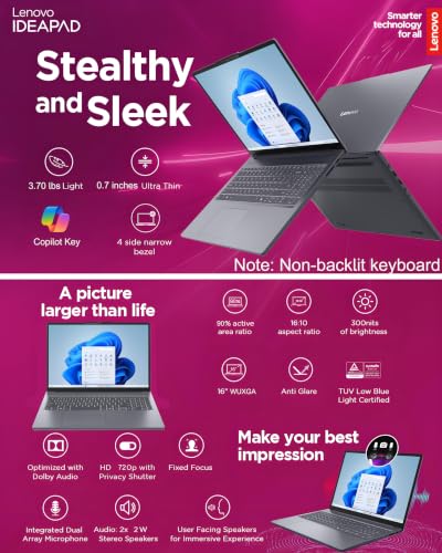 Image of Lenovo Laptop 2026 Business Student, Intel i5-13420H, 8GB DDR5 + 256GB SSD