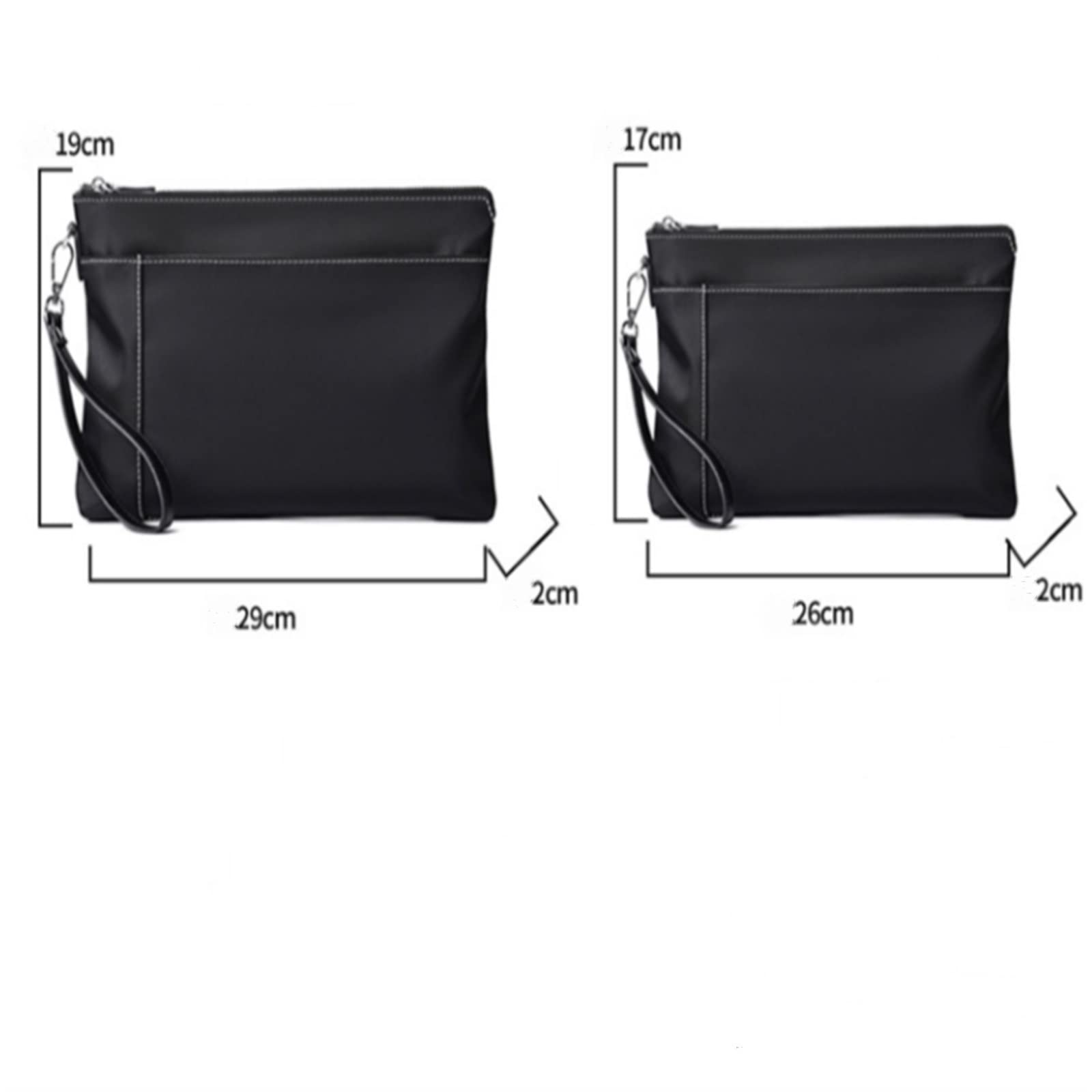 Pochette da Uomo Borsa a busta in tela da uomo a clip casual per L'uso Quotidiano