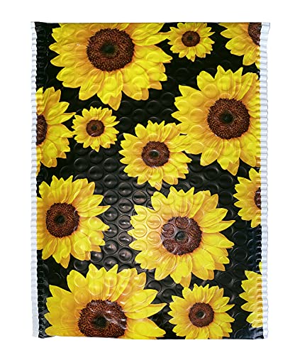 Enveloppes à bulles résistantes aux déchirures motif Tournesols Great Papers 15,2x25,4 cm