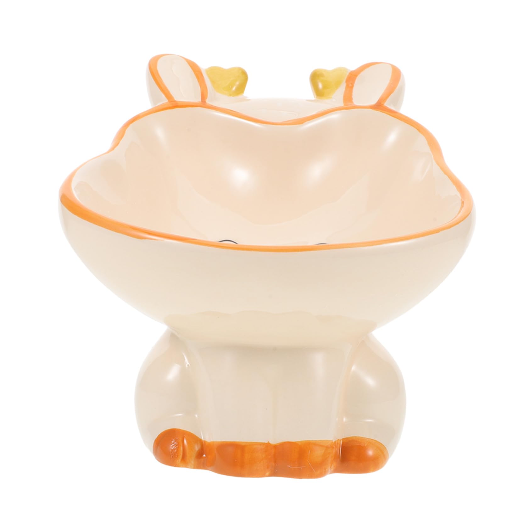 Milisten Gamelle Chat Surélevée Céramique Gamelle Eau pour Chats Et Chiens Abreuvoir pour Animaux De Compagnie